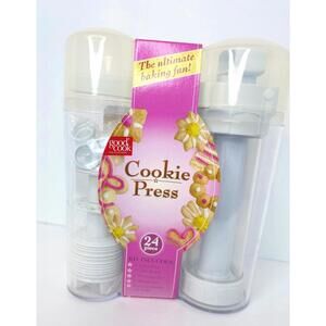 Cookie Press Good Cook 24 Piece Kit + Storage Case.
